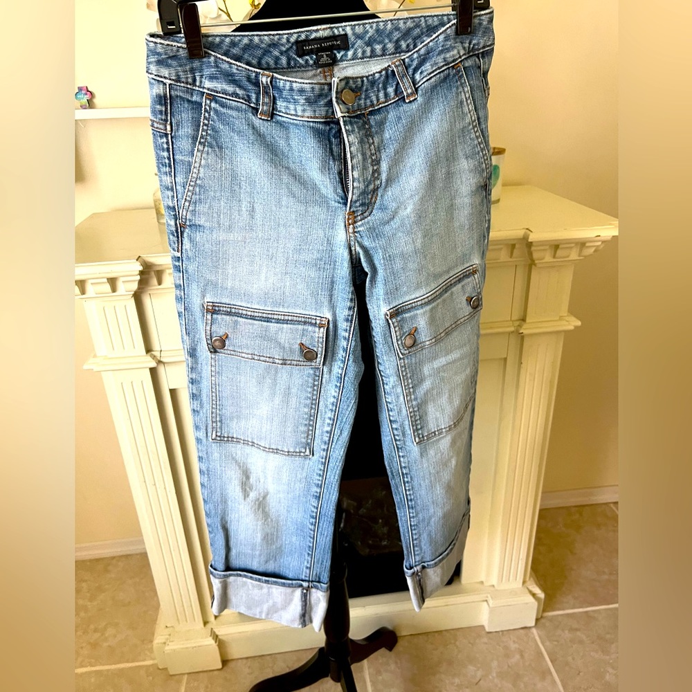 Banana Republic stretch cropped jeans
